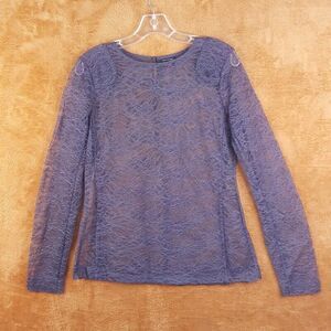 Club Monaco Purple Lace Blouse